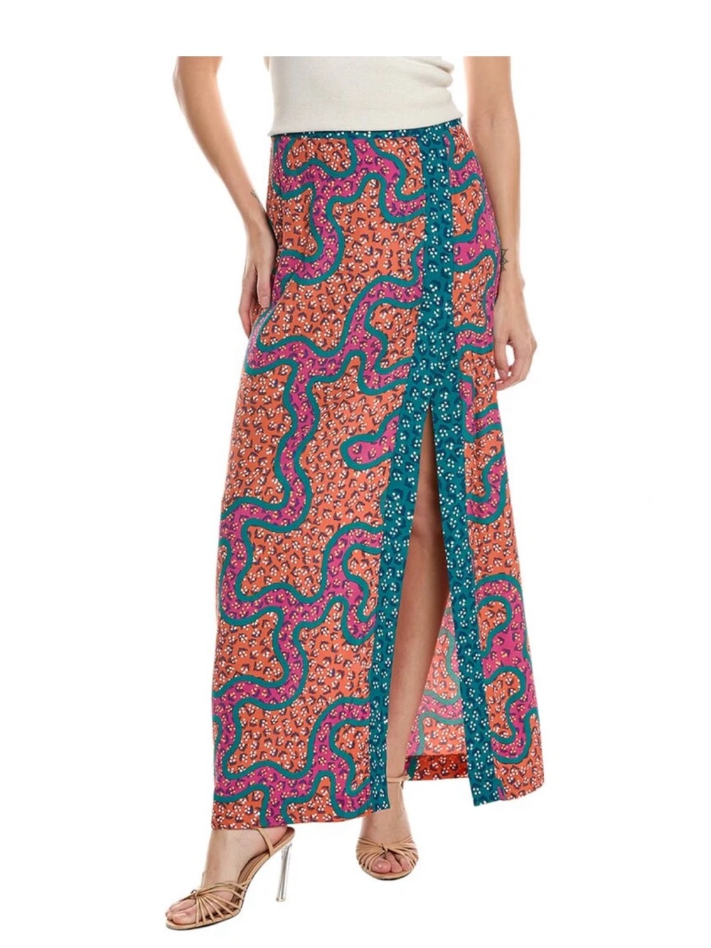 Diane Von Furstenberg Latrice Patterned Maxi Skirt